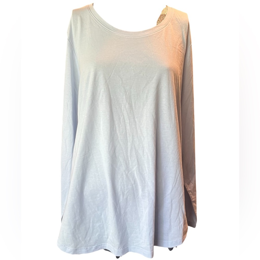 Style & Co 3X Light Blue Long Sleeve Top